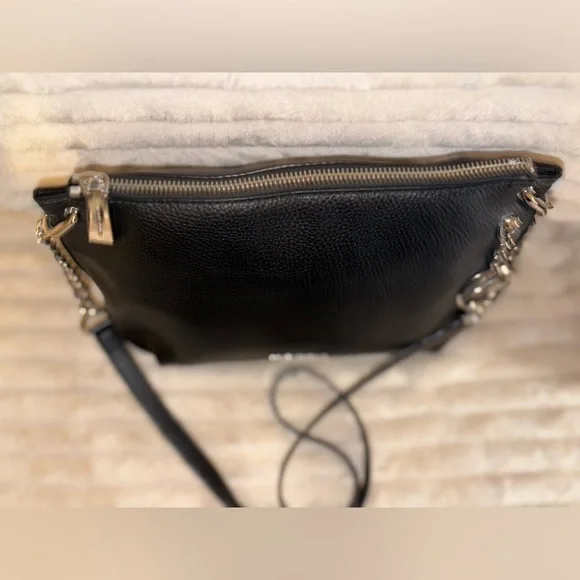 Michael Kors Black Crossbody Bag with Silver Accents - Picture 6 of 10